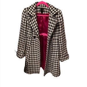 XS Express wool blend houndstooth coat